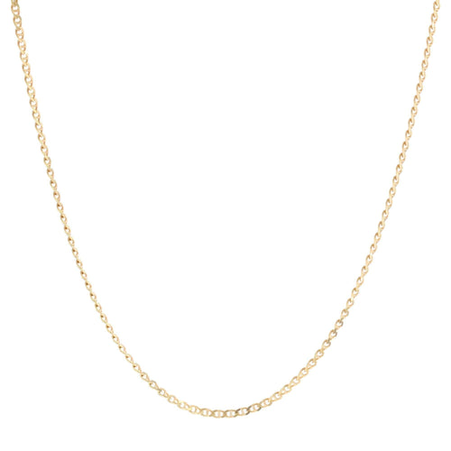 Collier Chaine or jaune maille marine limée 58 Facettes 05-069