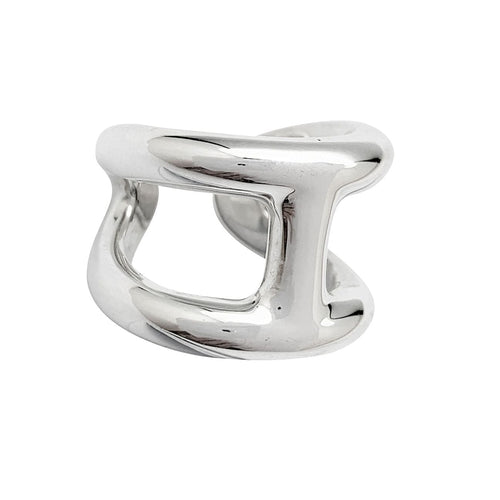 Bague 52 Bague Hermès, "Osmose", argent. 58 Facettes 30733