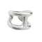 Bague 52 Bague Hermès, "Osmose", argent. 58 Facettes 30733