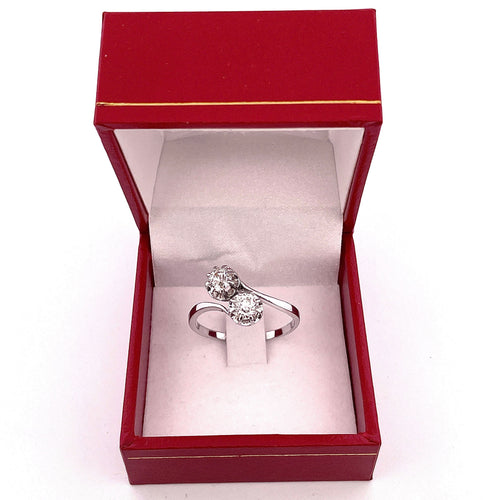 Bague 61 Bague Toi et Moi diamants 58 Facettes