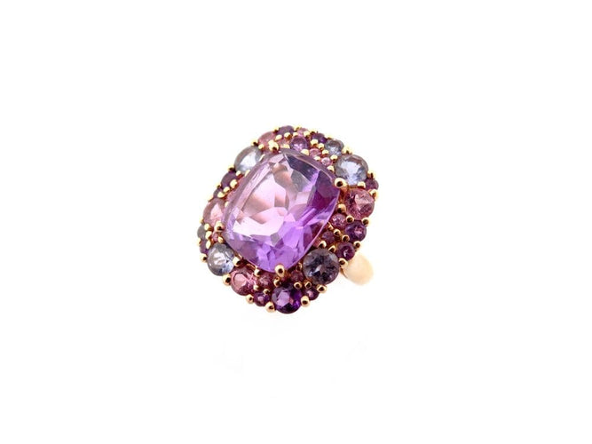 Bague 53 bague ISABELLE LANGLOIS emotion 53 en or jaune 18k amethyste 58 Facettes 254240