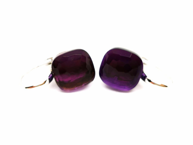 Boucles d'oreilles Pomellato Boucles d'oreilles Nudo Or blanc Améthyste 58 Facettes 1529941CN