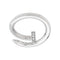 Bague 49 Bague Cartier "Juste un Clou" en or blanc et diamants. 58 Facettes 30877