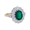 Bague 52 Bague Pompadour émeraude et diamants. 58 Facettes 32517