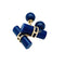 Boutons de manchette Boutons de manchette bâtonnets en or jaune et lapis lazuli. 58 Facettes 30750
