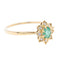 Bague 52 Bague Marguerite Or jaune Emeraude 58 Facettes 2301600CN