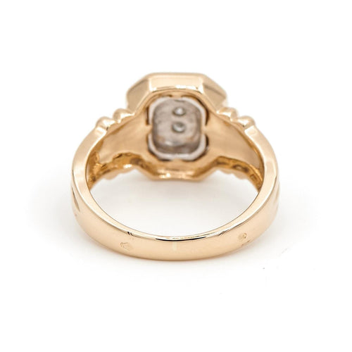 Bague 54.5 Bague Art déco Or jaune Diamant 58 Facettes 1801448CN