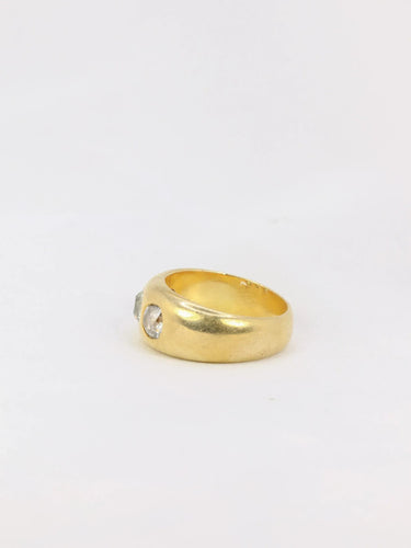 Bague 53 Bague jonc Or jaune Diamants 58 Facettes J167