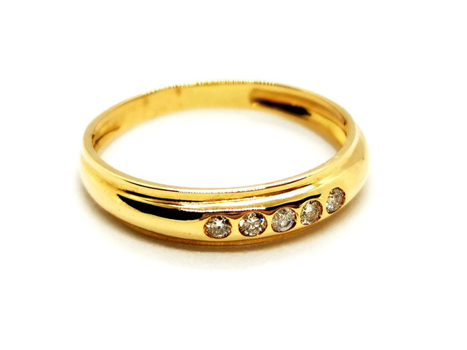 Bague 51 Bague Alliance Or jaune Diamant 58 Facettes 1292146CN