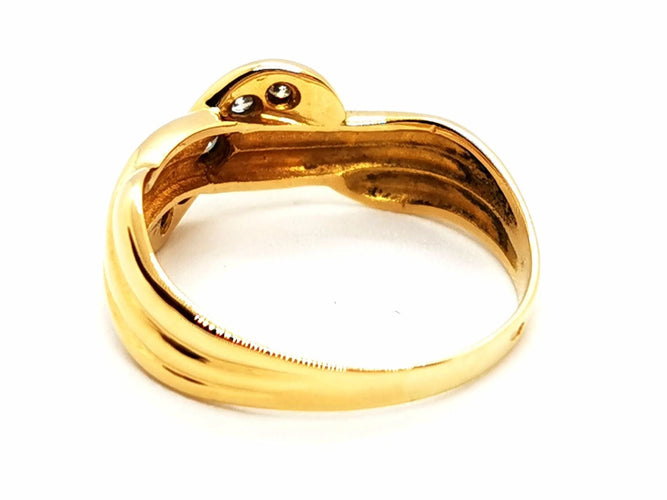 Bague 55 Bague Or jaune Diamant 58 Facettes 1628857CN