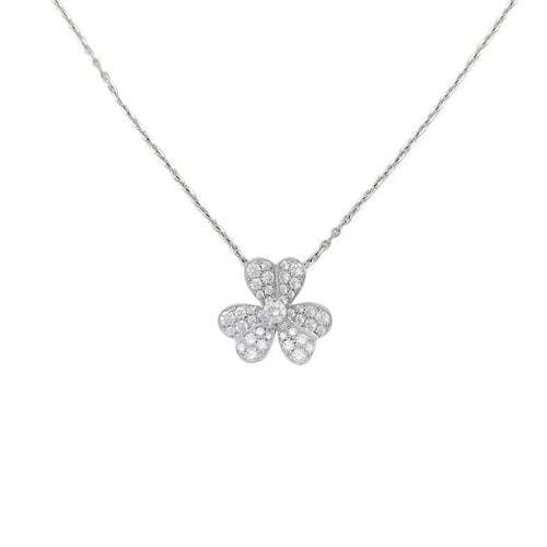 Collier Collier Van Cleef & Arpels "Frivole" en or blanc et diamants. 58 Facettes 31715