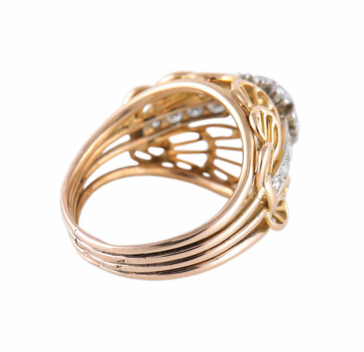 Bague BAGUE "IMPERIALE" OR & DIAMANTS 58 Facettes BO/220091 NSS