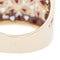 Bague 57 Bague Fleur Or jaune 58 Facettes 2024388CN