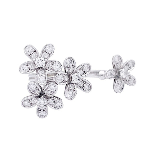 Bague 53 Bague Van Cleef & Arpels, "Socrate", or blanc et diamants. 58 Facettes 33556