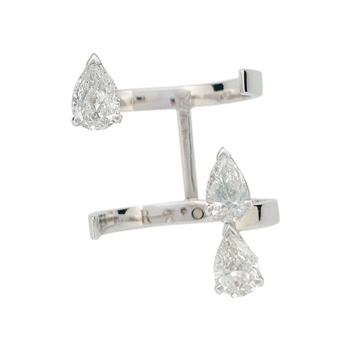 Bague 51 Bague Repossi "Serti sur vide", or blanc et diamants. 58 Facettes 31429