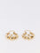 Boucles d'oreilles Créoles vintage boules à facettes or jaune perles 58 Facettes 879