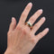 Bague 61 Large bague jonc diamant en or 58 Facettes 22-380
