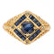 Bague 53 Bague Chevalière Or jaune Saphir 58 Facettes 2360844CN