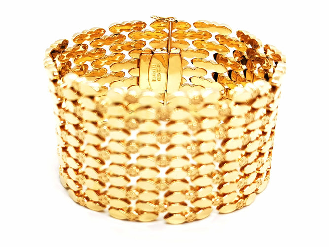 Bracelet Bracelet Manchette Or jaune 58 Facettes 1588606CN