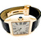 Montre Montre Cartier, "Santos-Dumont", or rose, cuir. 58 Facettes 32064