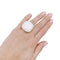 Bague 53 Bague Pomellato, "Victoria", or rose, cacholong. 58 Facettes 33222