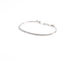 Bracelet Bracelet demi jonc or gris et diamant sur le dessus 58 Facettes 0