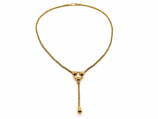 Collier Collier Maille palmier Or jaune 58 Facettes 1641790CN