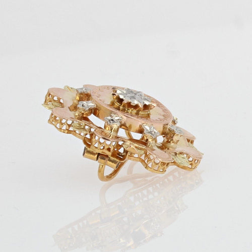 Broche Broche de col ancienne 3 ors 58 Facettes 19-460