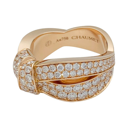 Bague 52 Bague Chaumet, "Liens Séduction", or rose et diamants. 58 Facettes 31661