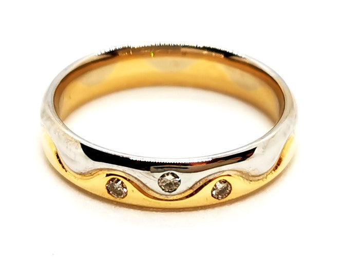 Bague 49.5 Bague Alliance Or jaune Diamant 58 Facettes 1719171CN