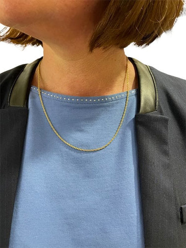 Collier CHAINE MAILLE TORSADÉE 58 Facettes 046461