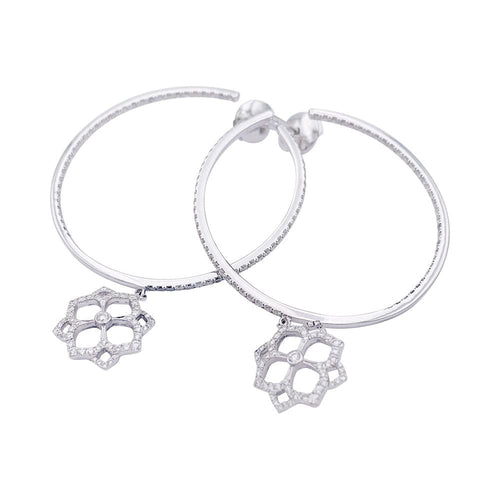 Boucles d'oreilles Boucles d'oreilles Messika, "Eden", or blanc, diamants. 58 Facettes 33017