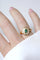 Bague Bague émeraude entourage diamants 58 Facettes