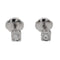 Boucles d'oreilles Dinh Van Boucles d'oreilles Puces Le Cube Or blanc Diamant 58 Facettes 2921979RV