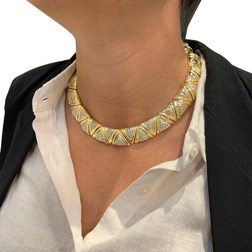 Collier Collier Damiani bicolore et diamants. 58 Facettes 31155