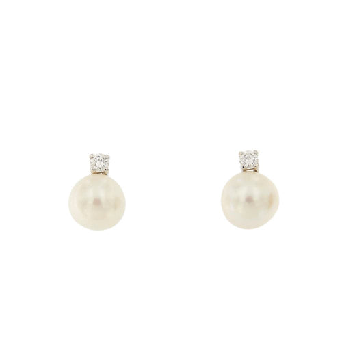 Boucles d'oreilles Boucles d'oreilles perles et diamants 58 Facettes 33227
