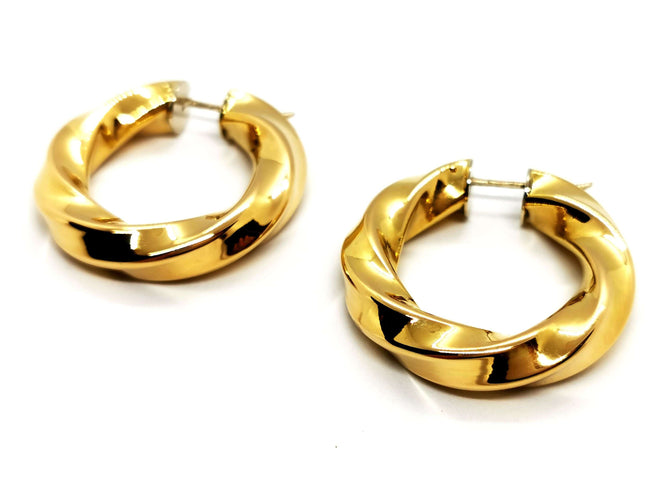 Boucles d'oreilles Boucles d'oreilles Créoles Or jaune 58 Facettes 1751502CN