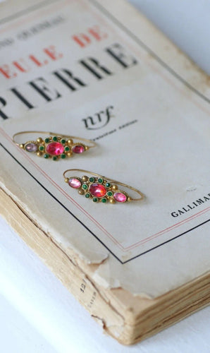 Boucles d'oreilles Boucles d’oreilles Poissardes en or et strass 58 Facettes