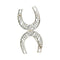 Broche Broche "Fers à Cheval" en platine et diamants. 58 Facettes 31655