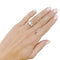 Bague 55 Bague trilogie diamants, or et platine. 58 Facettes 31554