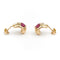 Boucles d'oreilles Boucles d'oreilles Or jaune Rubis 58 Facettes 1969307CN