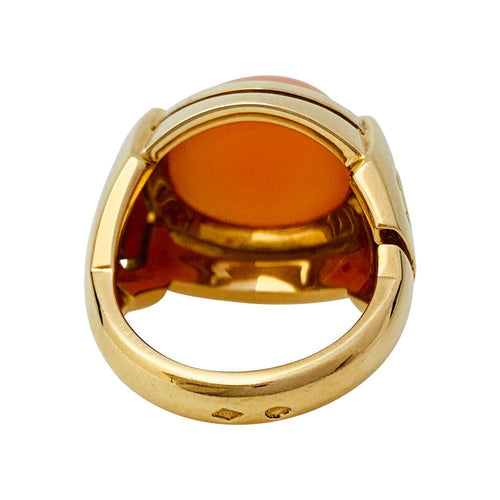 Bague 49 Bague Boucheron or jaune et cornaline. 58 Facettes 30794