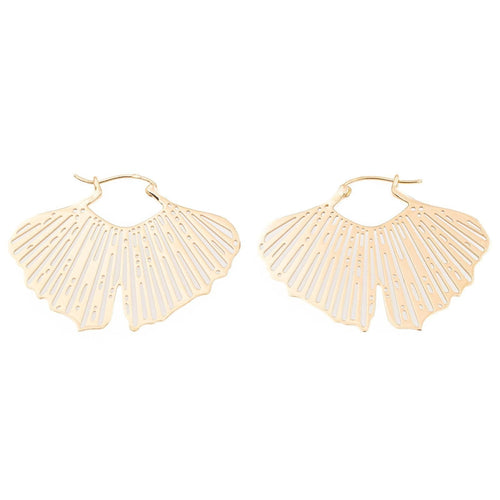 Boucles d'oreilles Ginette NY Boucles d'oreilles Ginkgo Or rose 58 Facettes 2484800CN