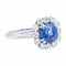 Bague 56 Bague Marguerite Or blanc Saphir 58 Facettes 2302179CN