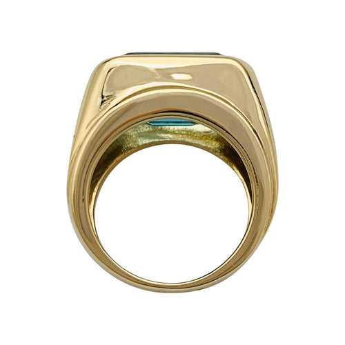 Bague 52 Bague Fred or jaune et topaze bleue. 58 Facettes 31359
