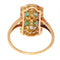 Bague 52 Design déco intemporel : bague diamant, émeraude et perle 58 Facettes 23251-0359