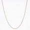 Collier Chaine or jaune maille plate imbriquée 58 Facettes 23-073