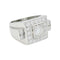 Bague 54 Bague Art Déco en platine et diamants. 58 Facettes 31132