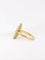 Boucles d'oreilles Bague marquise vintage or jaune diamants 58 Facettes J15