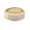 Bague 54 Bague Alliance Or blanc Diamant 58 Facettes 1850841CN